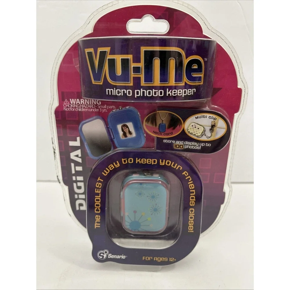 2007 Senario NEW Vu-Me Micro Photo‎ Keeper Picture Storage Necklace SKU 1386